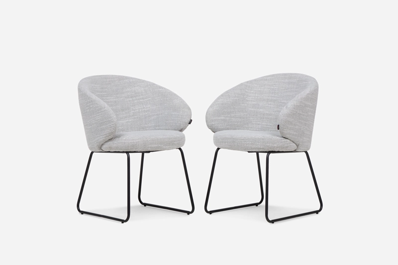 SET 2 POLTRONAS SESMARAIS TELA GRIS - 1