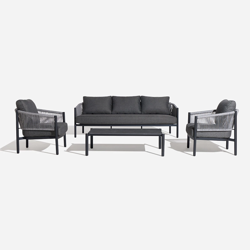 SET LIVING SENDAI CHARCOAL 4 PIEZAS - 1