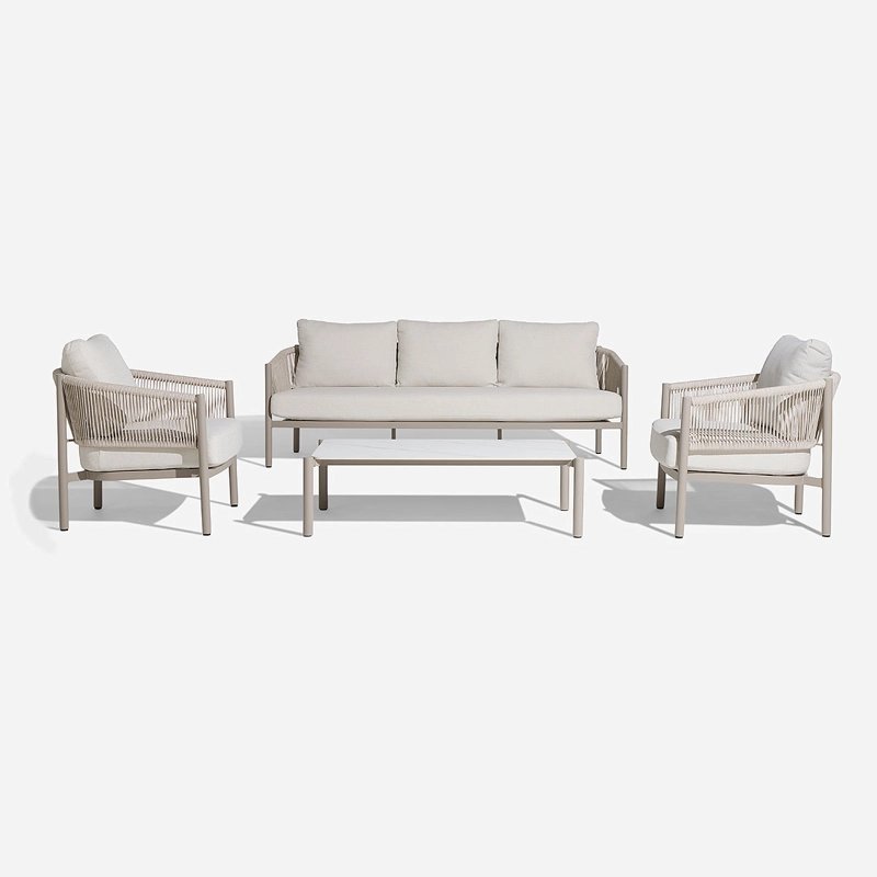 SET LIVING SENDAI BEIGE 4 PIEZAS - 1
