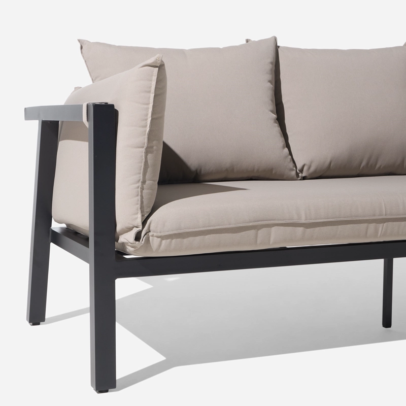 SET SECCIONAL TURQUETA DERECHO MESA BAJA TAUPE 3 PIEZAS - 5