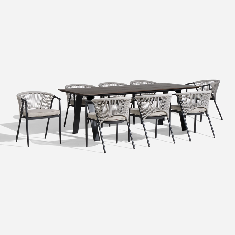SET COMEDOR SAZA TOST - BUZUT GRAFITO 9 PIEZAS - 1