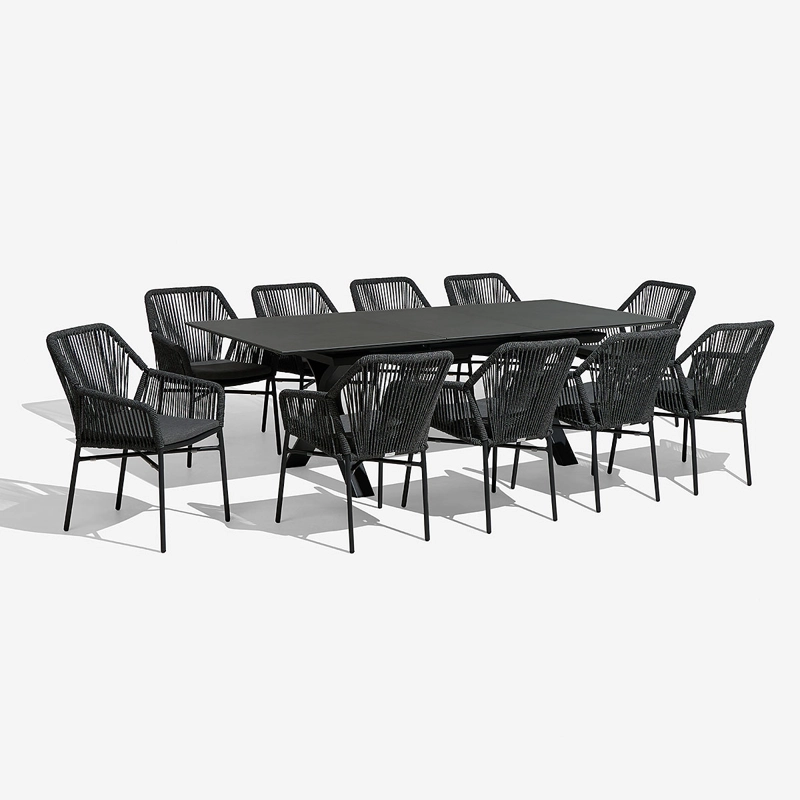 SET COMEDOR ALBIR - SILLAS MATIRA 11 PIEZAS - 1