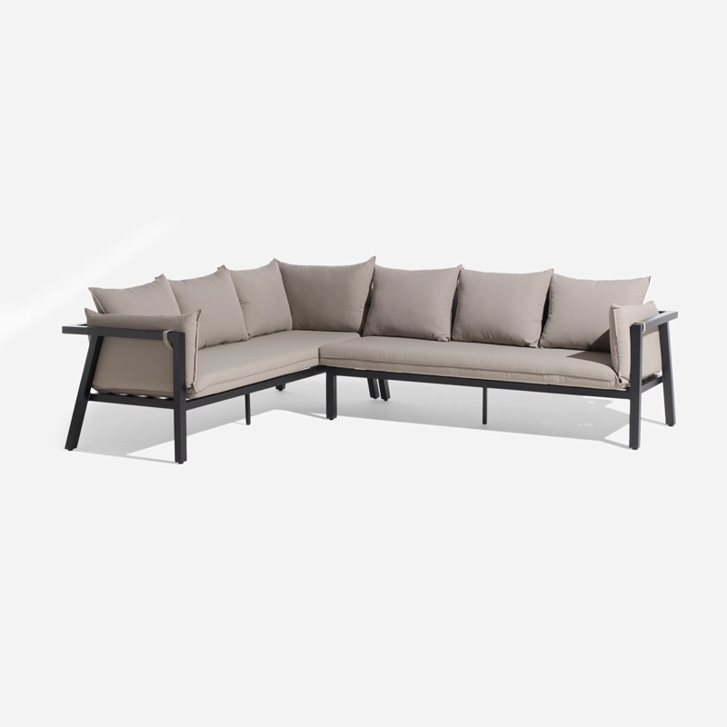 SET SECCIONAL TURQUETA DERECHO MESA ALTA TAUPE 3 PIEZAS - 3