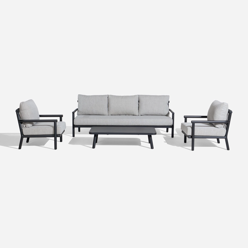 SET LIVING TALE 4 PIEZAS CHARCOAL - 1