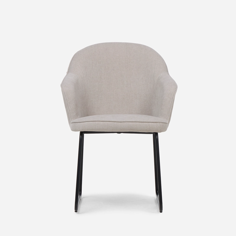 SET 2 POLTRONAS LUZIA TELA GRIS PERLA - 3