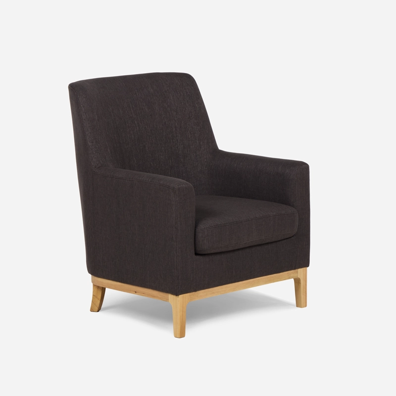 POLTRONA LARSEN TELA CHARCOAL - 1