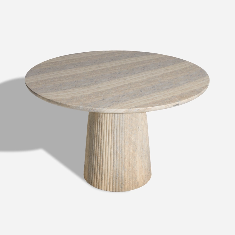 MESA COMEDOR KINKO REDONDA 120 CM BEIGE - 1
