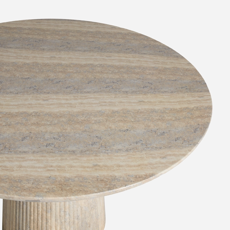 MESA COMEDOR KINKO REDONDA 120 CM BEIGE - 3