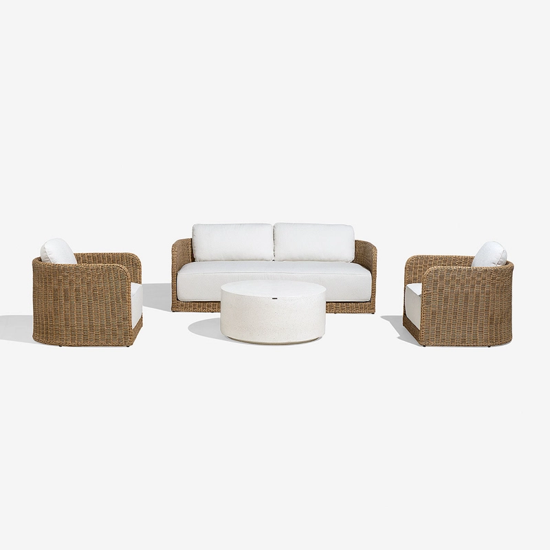 SET LIVING YANTAI TOSTADO 4 PIEZAS - 1