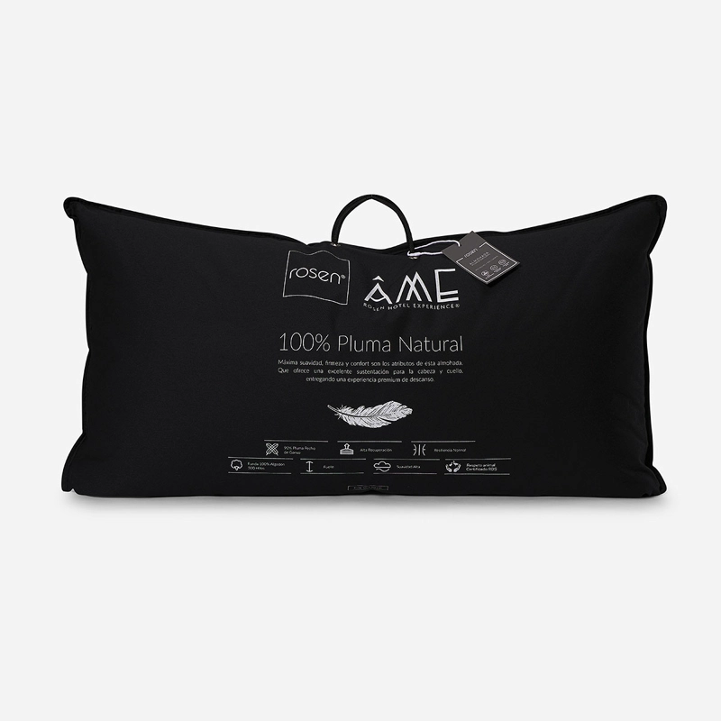 ALMOHADA ROSEN PLUMA NATURAL AME 0.9 WGD KING 90 X 50 CM BLANCO - 1