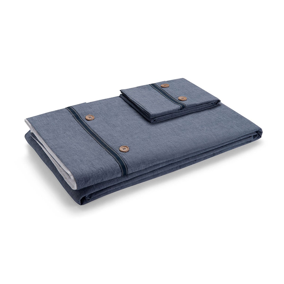 FUNDA PLUMON ROSEN ALGODON PURE NEW LANIN SUPER KING DENIM - 3