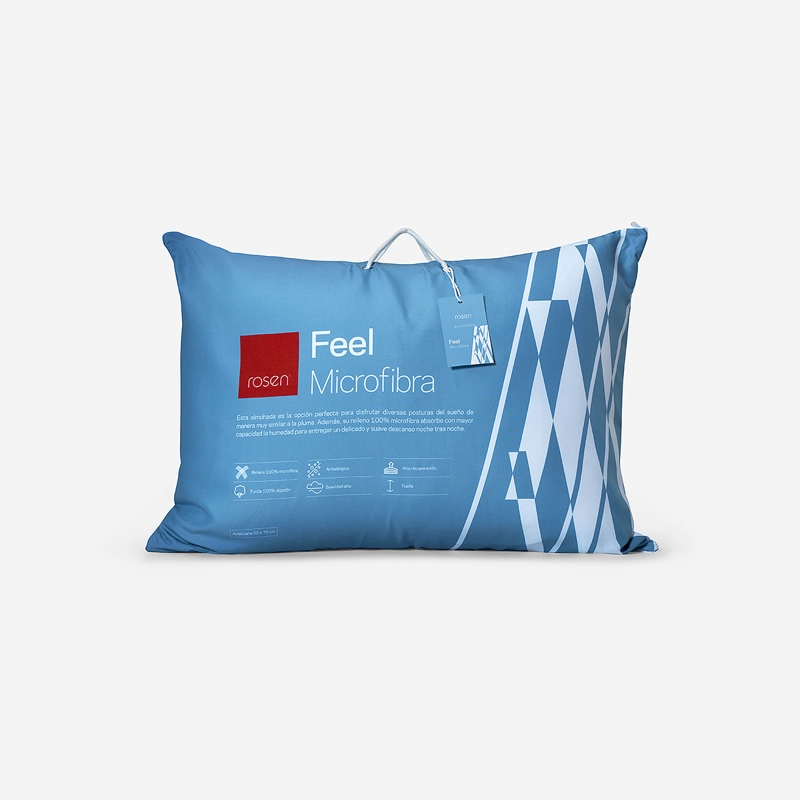 ALMOHADA ROSEN MICROFIBRA FEEL AMERICANA 70 X 50 CM BLANCO - 1