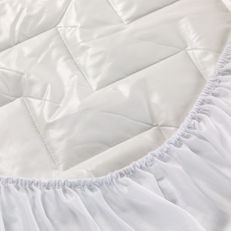 CUBRECOLCHÓN ROSEN 2 PLAZAS BLANCO LISO COPPER HEALTH IMPERMEABLE 150X200 CM - 5