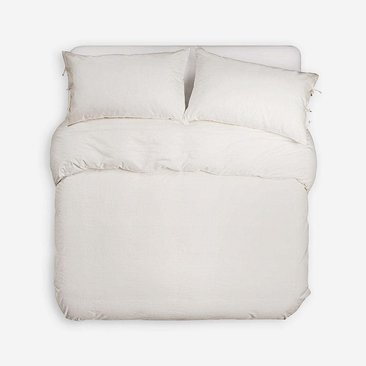 FUNDA PLUMON ROSEN LINO-ALGODON PURE LISO SUPER KING BLANCO - 2