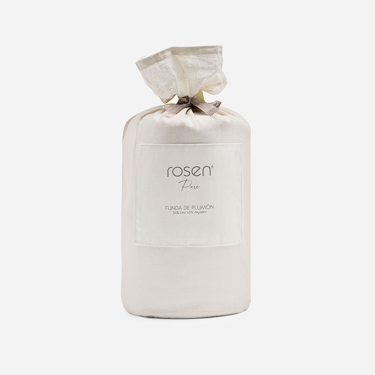 FUNDA PLUMON ROSEN LINO-ALGODON PURE LISO SUPER KING BLANCO - 5