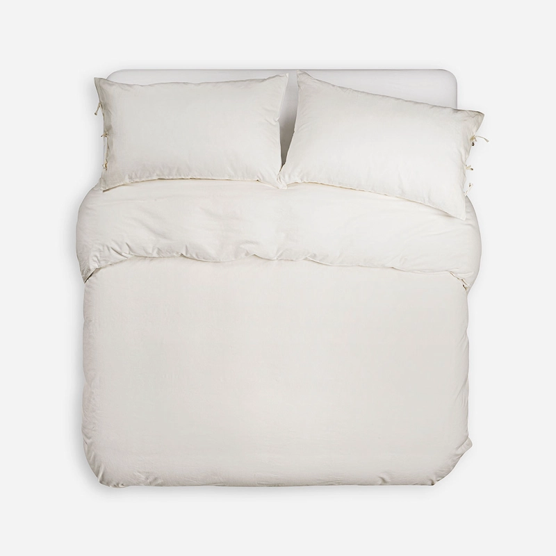 FUNDA PLUMON ROSEN LINO-ALGODON PURE LISO KING BLANCO - 2