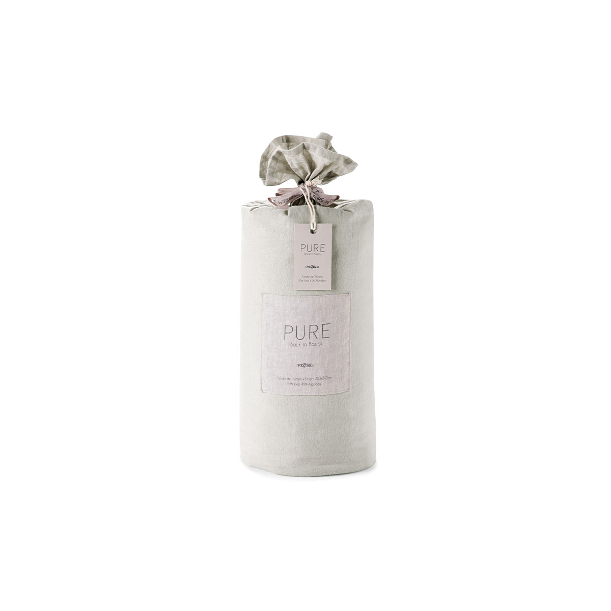 FUNDA PLUMON ROSEN LINO-ALGODON PURE LISO KING BLANCO - 6