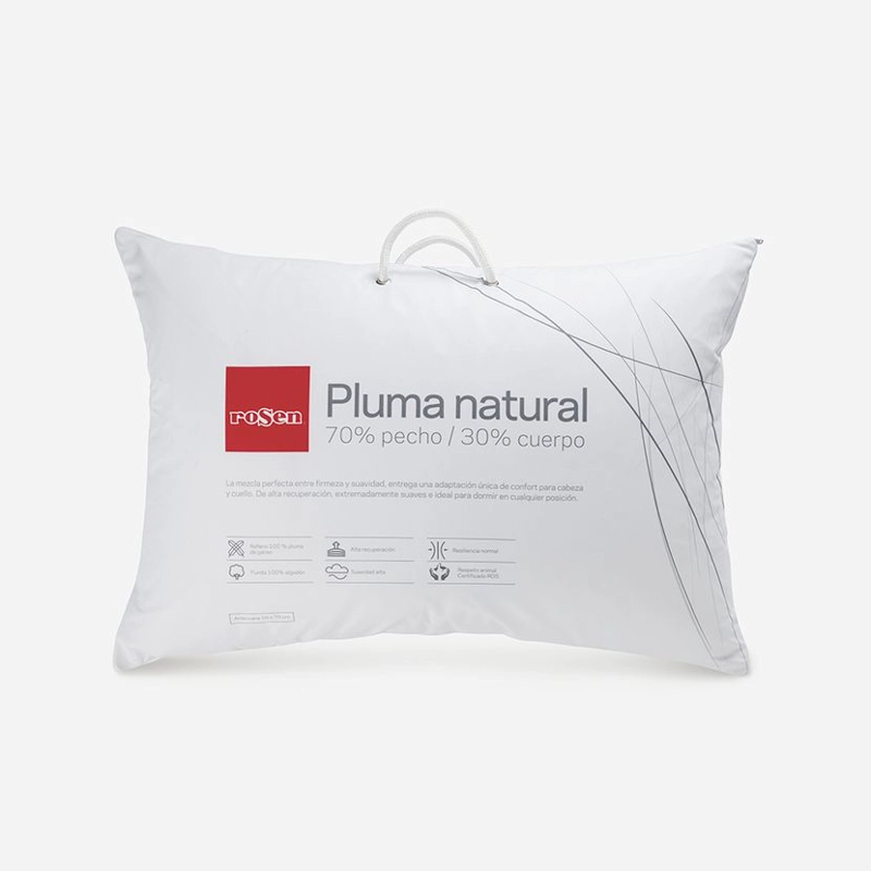 ALMOHADA ROSEN PLUMA NATURAL PECHO AMERICANA 50X70 CM - 6