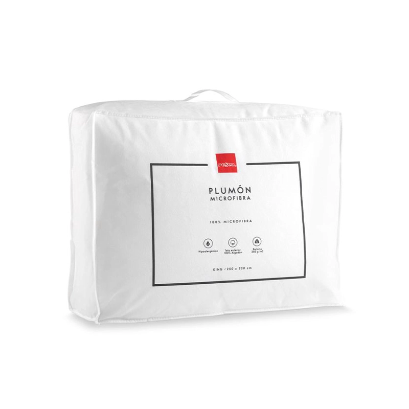 PLUMÓN ROSEN KING MICROFIBRA BLANCO LISO RENEW - 4