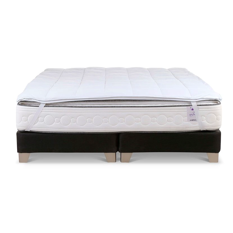 TOPPER ROSEN MICROFIBRA BLANCO LISO HIPOALÉRGENICO KING 180X200 CM - 1