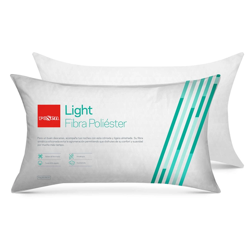 ALMOHADA ROSEN FIBRA LIGHT KING 90 X 50 CM BLANCO - 6