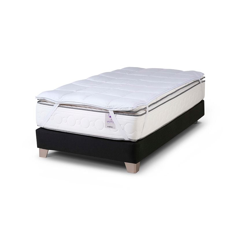 TOPPER MICROFIBRA ROSEN HIPOALE RGENICO 1 PLAZA 90X200 CM - 1