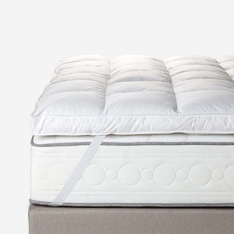 TOPPER ROSEN ALGODÓN BLANCO LISO AME PLUMA SUPER KING 200 X 200 CM - 1