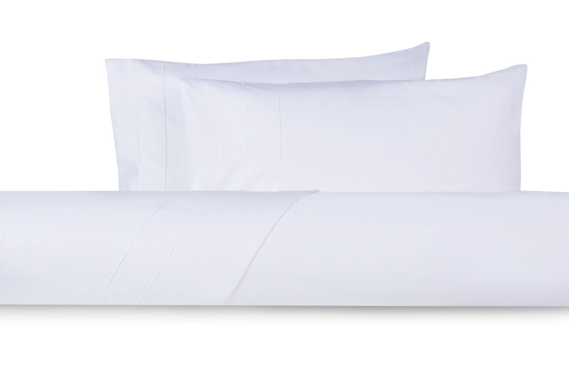 SABANA ROSEN 300 HILOS ALGODON LISA BLANCA FULL - 3