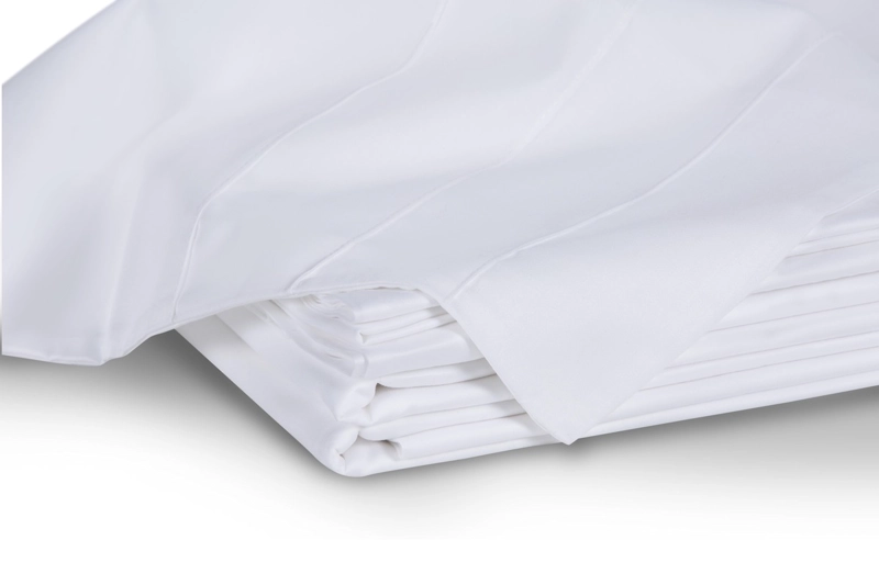 SABANA ROSEN 300 HILOS ALGODON LISA BLANCA FULL - 5