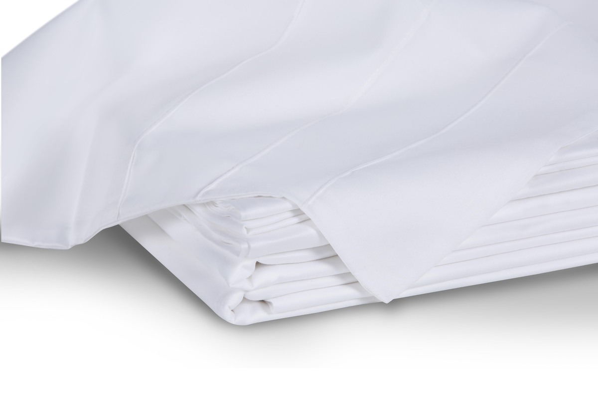 SABANA ROSEN 300 HILOS ALGODON LISA BLANCA FULL - 5