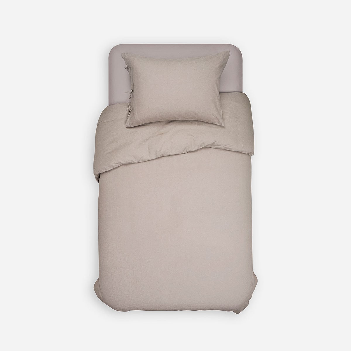 FUNDA PLUMON ROSEN LINO-ALGODON PURE LISO TOPO 1,5 PLAZAS - 2