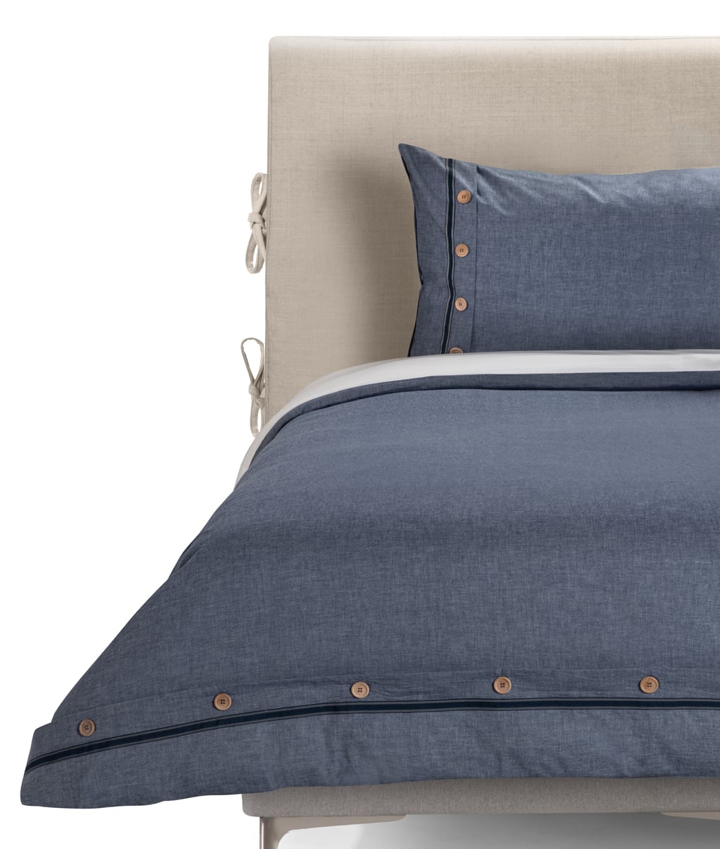 FUNDA PLUMON ROSEN ALGODON PURE NEW LANIN 1 PLAZA DENIM - 1