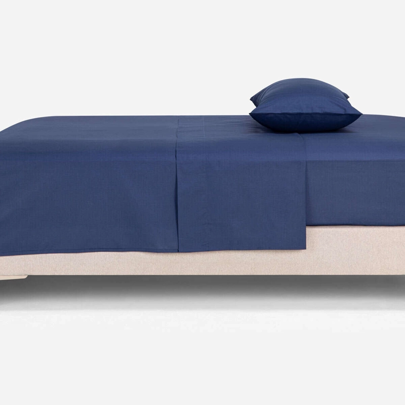 SABANA 144 HILOS LISA DENIM 1,5 PLAZAS - 2