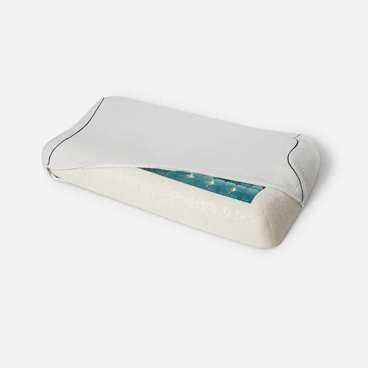 ALMOHADA ROSEN TECHNOGEL ANATOMIC KING 83 X 42 CM BLANCO - 4