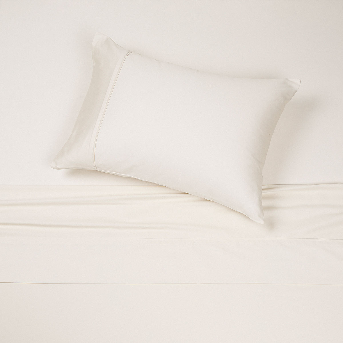 SABANA ROSEN 300 HILOS ALGODON LISA IVORY 1 PLAZA - 1