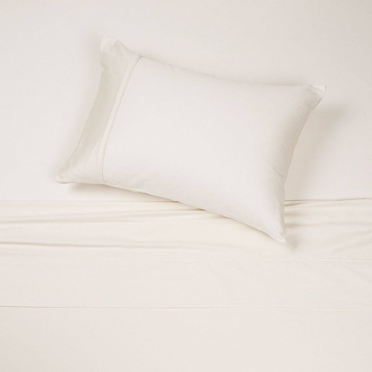 SÁBANAS ROSEN 1.5 PLAZAS 300 HILOS ALGODÓN IVORY LISA - 1