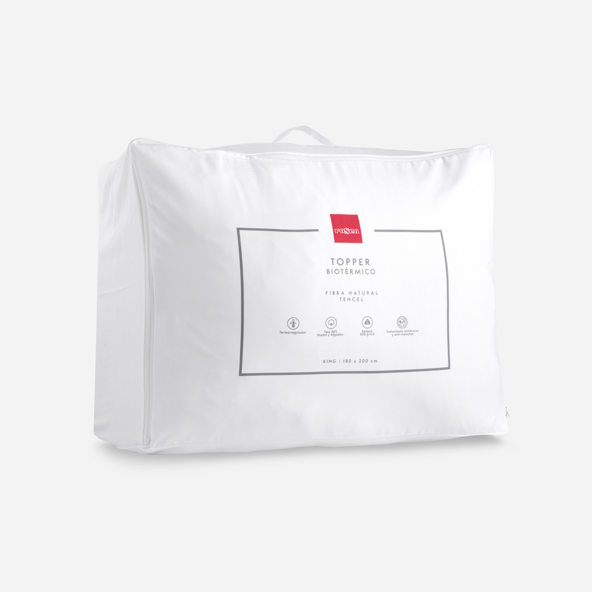 TOPPER BIOTE RMICO ROSEN 1,5 PLAZAS 105 X 200 CM BLANCO - 1