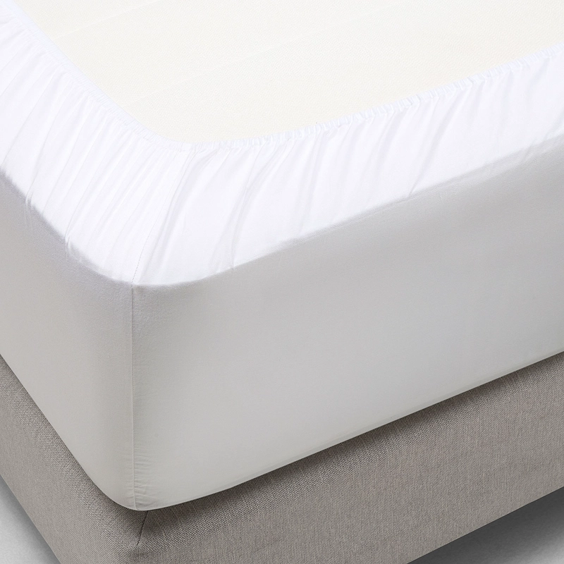 SABANA BODY SHAPE 300 HILOS ALGODON LISA BLANCA 1,5 PLAZAS - 4