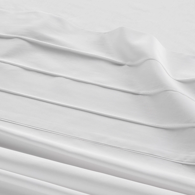 SABANA BODY SHAPE 300 HILOS ALGODON LISA BLANCA SUPER KING - 3