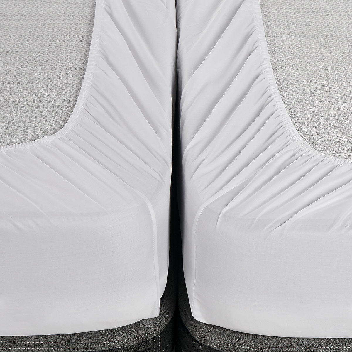 SABANA BODY SHAPE 300 HILOS ALGODON LISA BLANCA SUPER KING - 6