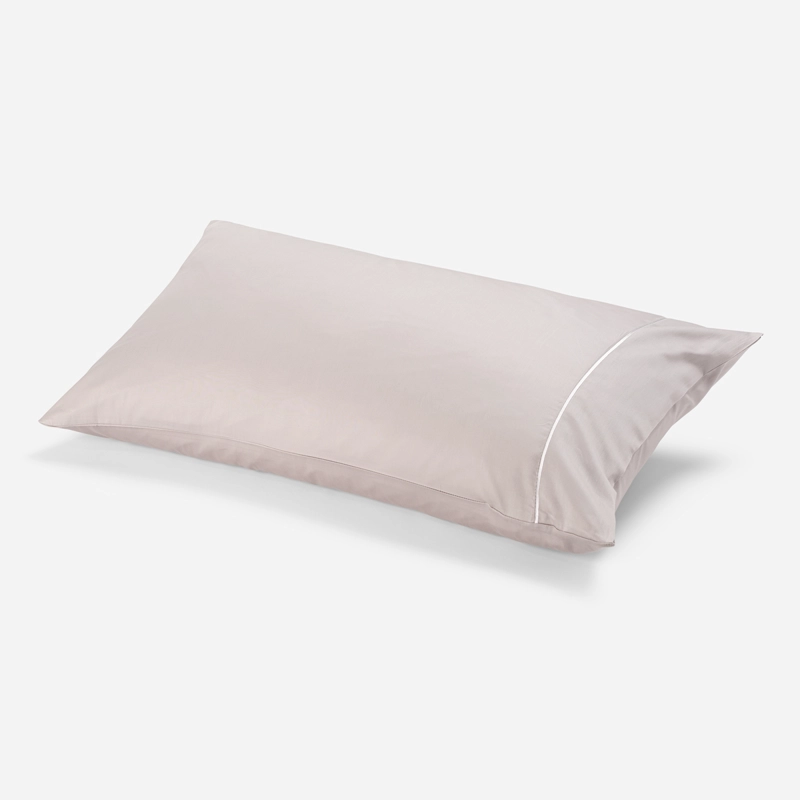 FUNDA ALMOHADA 300 HILOS ALGODON 50X90 CM PLATA - 1
