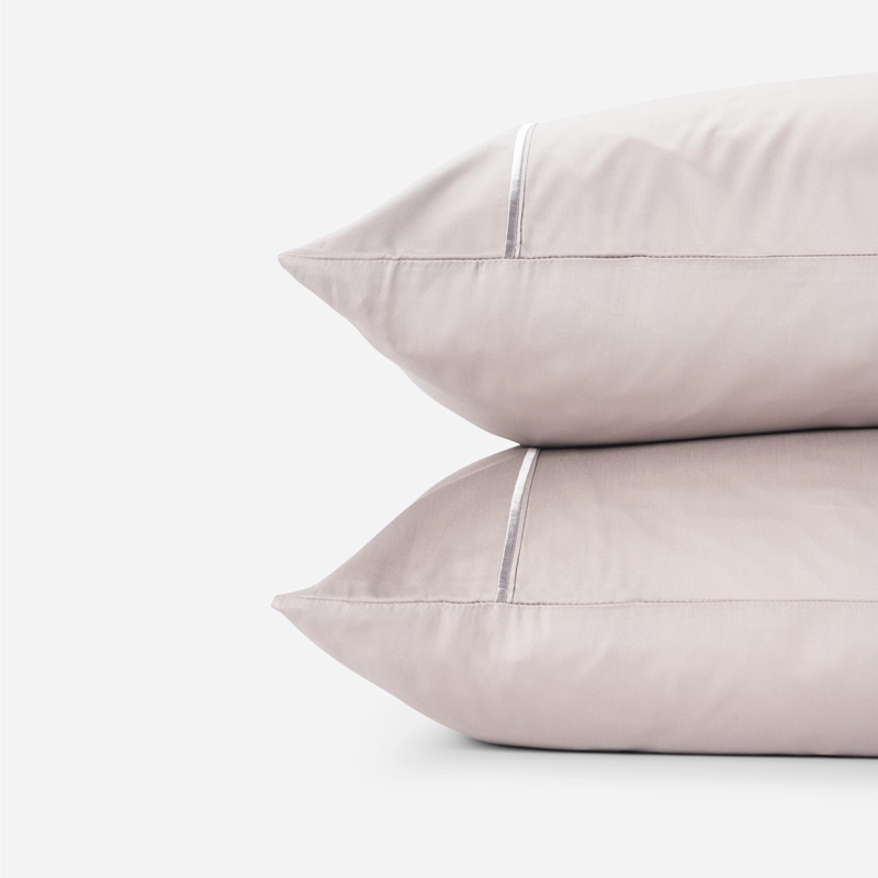 FUNDA ALMOHADA 300 HILOS ALGODON 50X90 CM PLATA - 3