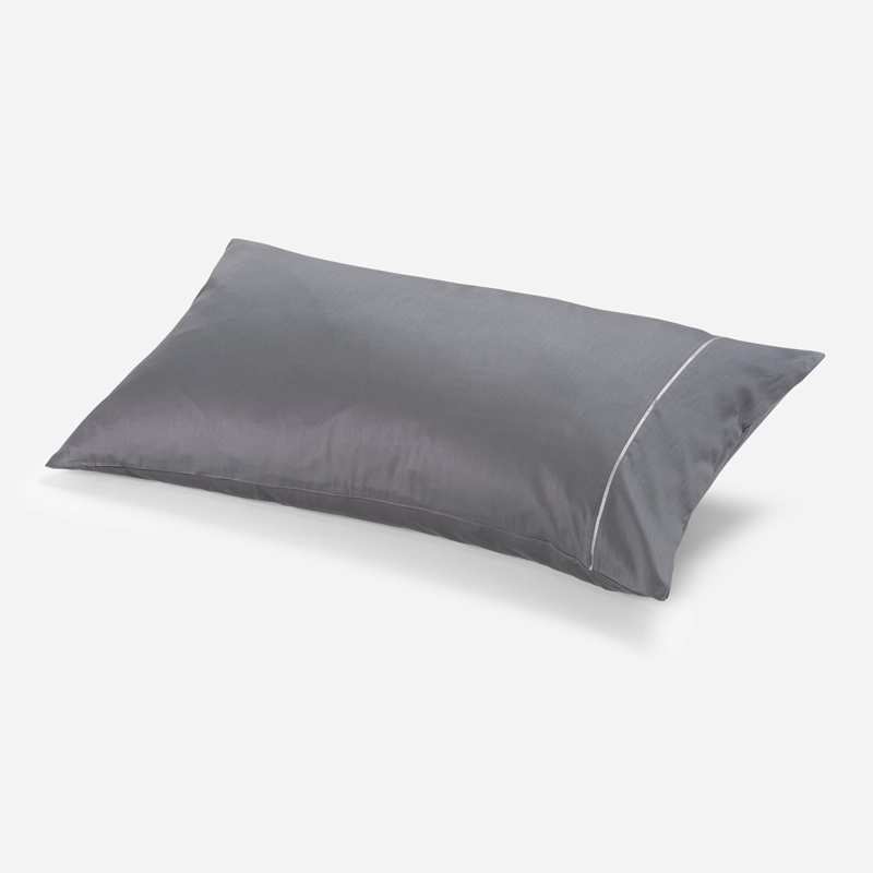 FUNDA ALMOHADA 300 HILOS ALGODON 50X70 CM HUMO - 1