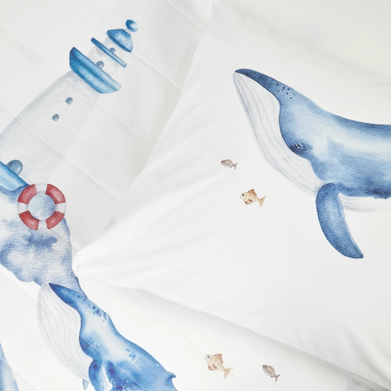 CUBRECAMA BALLENAS 1.5 PLAZAS - 9