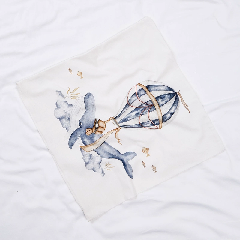 FUNDA DE COJIN BALLENAS 50X50 CM - 3
