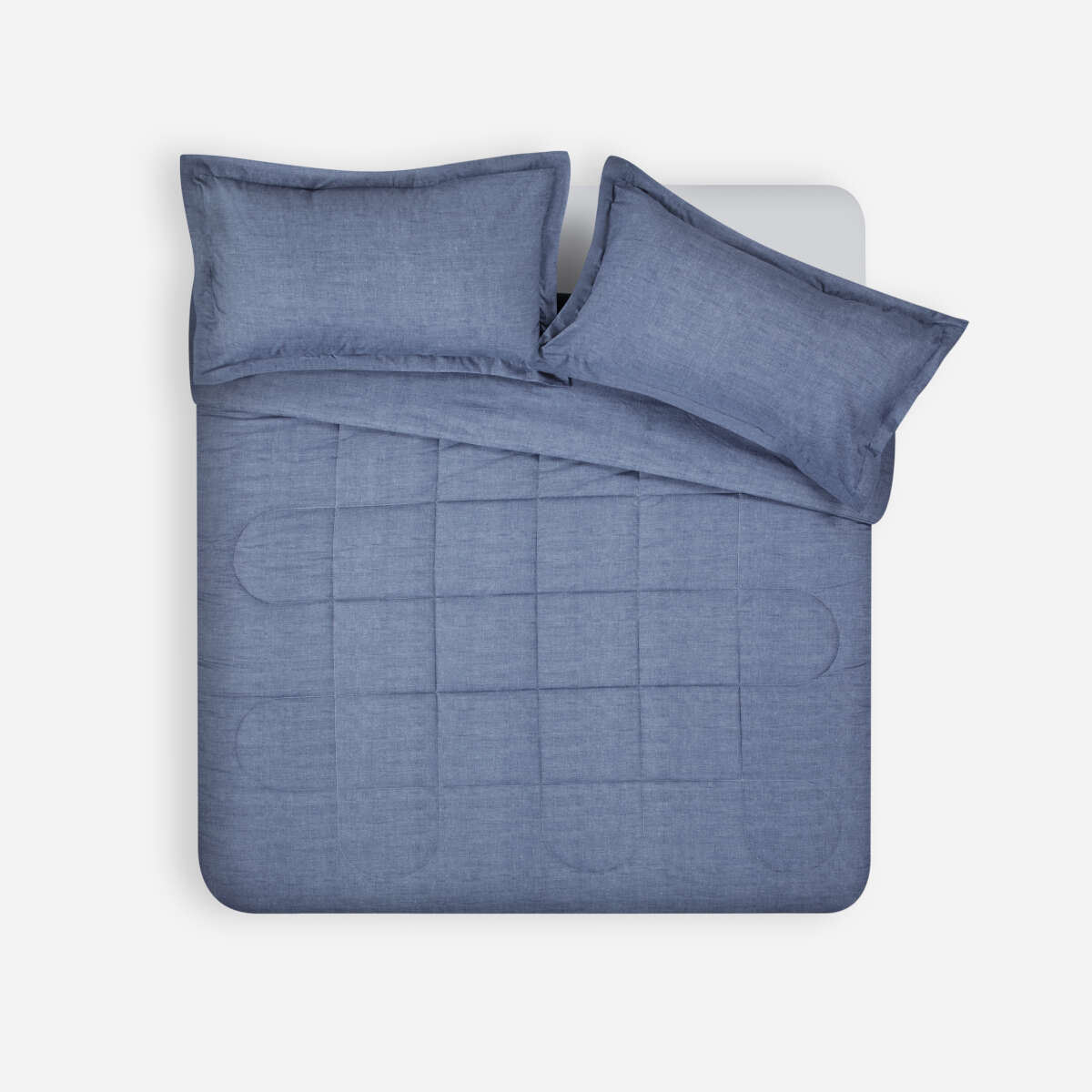 PLUMON UNICOLOR CHAMBRAY DENIM 2 PLAZAS - 1