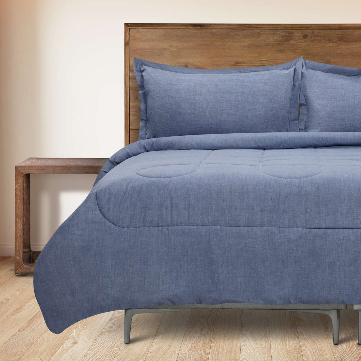 PLUMON UNICOLOR CHAMBRAY DENIM 2 PLAZAS - 2