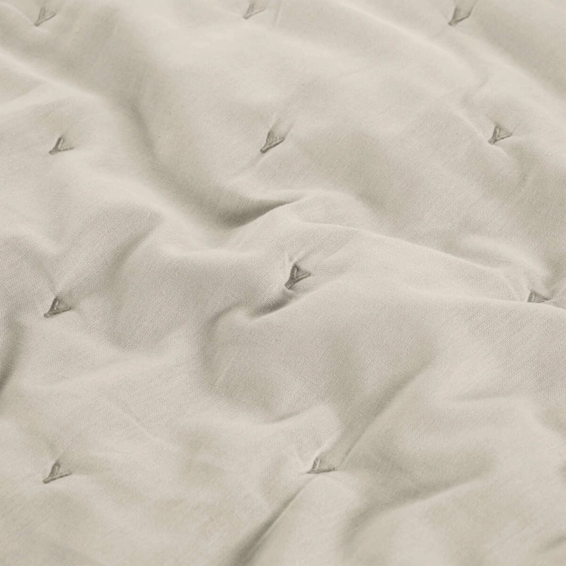PIECERA ROSEN PURE ARENA 230 X 110 CM ALGODÓN LINO BEIGE - 2