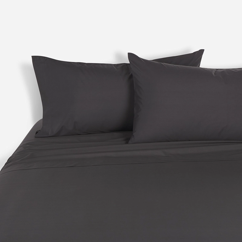 SÁBANAS ROSEN 2 PLAZAS 180 HILOS CHARCOAL LISA - 3