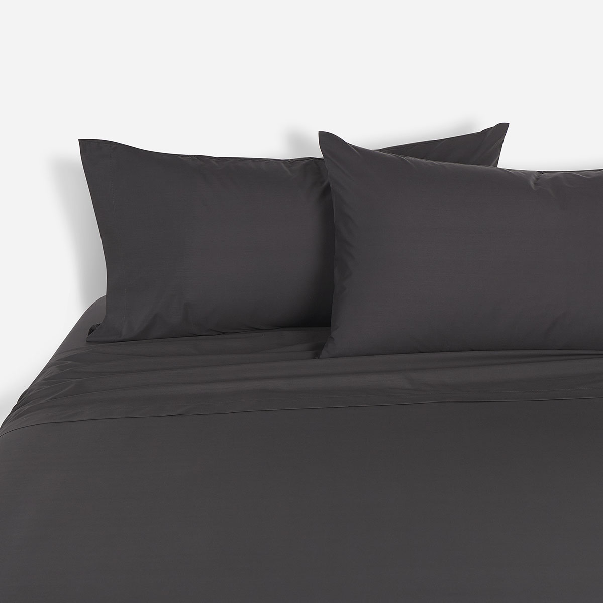 SÁBANAS ROSEN 2 PLAZAS 180 HILOS CHARCOAL LISA - 3